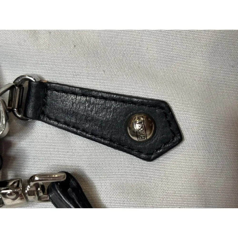 Be&D Studded Python Embossed Zip Around Wristlet Wallet